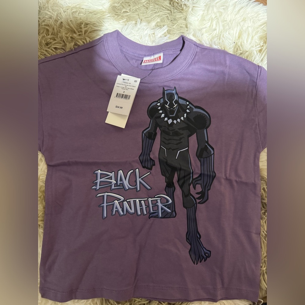 Marvel Black Panther Graphic Tee in Purple